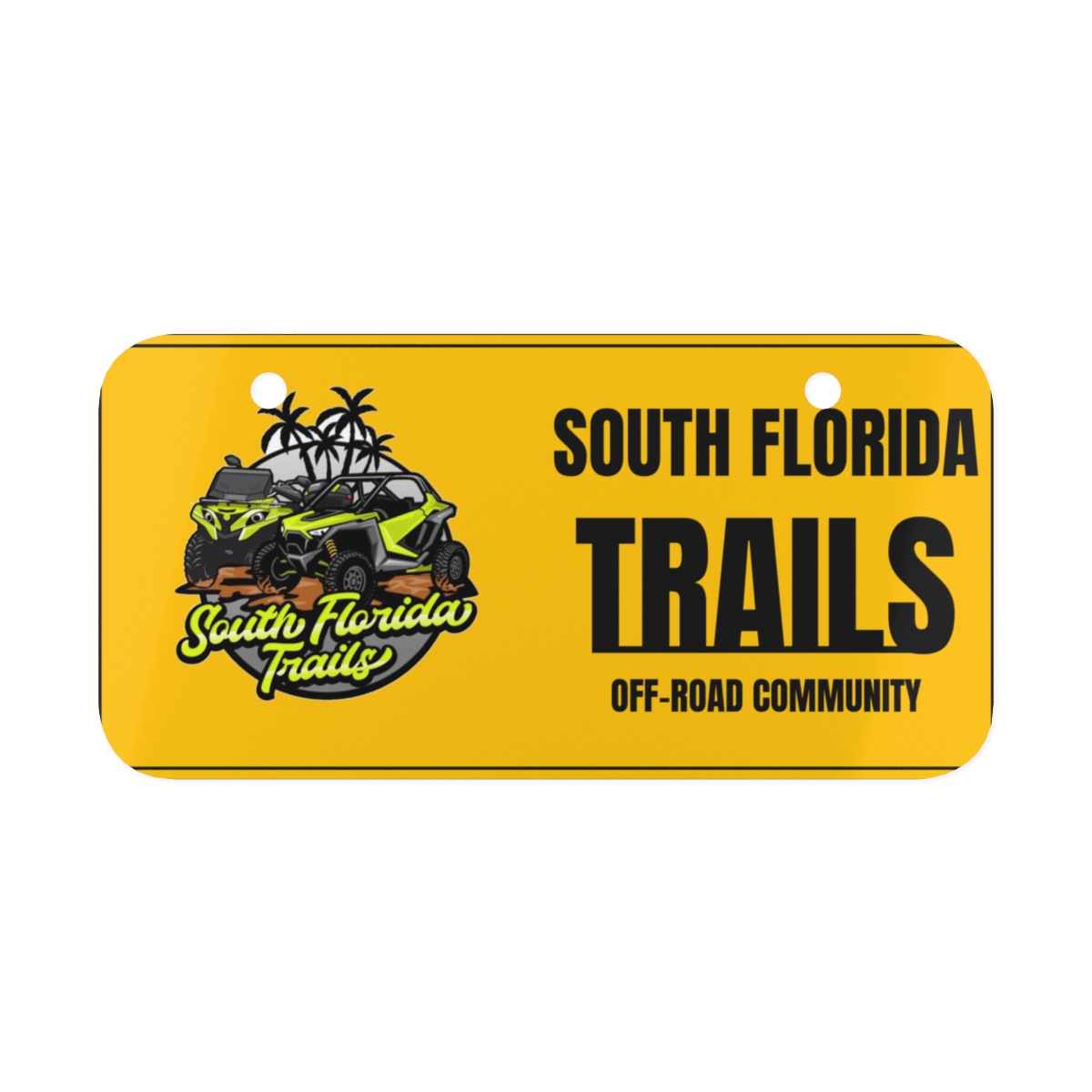 South Florida Trails mini license plate